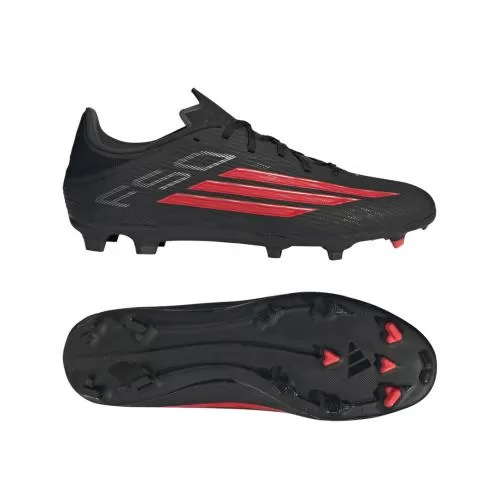 ADIDAS F50 LEAGUE FG/MG - CBLACK/LUCRED/CBLACK