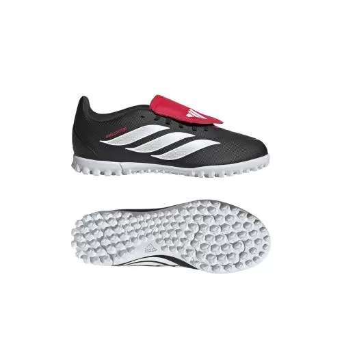 ADIDAS PREDATOR CLUB FT TF J - CBLACK/FTWWHT/LUCRED