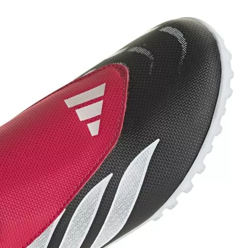 ADIDAS PREDATOR CLUB VEL TF J - CBLACK/FTWWHT/LUCRED