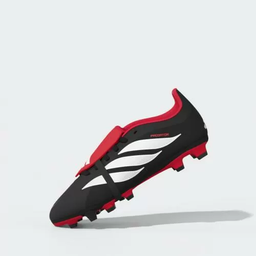 ADIDAS PREDATOR CLUB FT FG/MG J - CBLACK/FTWWHT/LUCRED