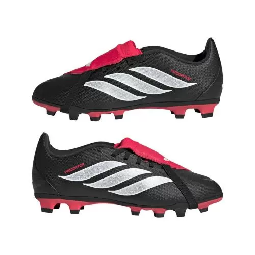 ADIDAS PREDATOR CLUB FT FG/MG J - CBLACK/FTWWHT/LUCRED