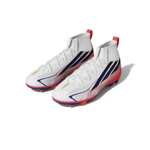 ADIDAS F50 HYPERFAST CLUB MID FG/MG J - FTWWHT/SOLPUR/SOLTUR
