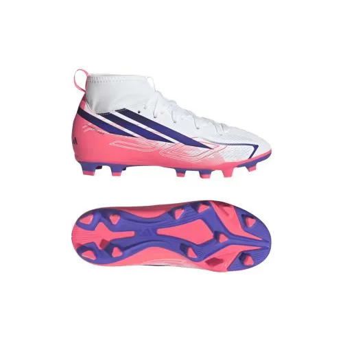 ADIDAS F50 HYPERFAST CLUB MID FG/MG J - FTWWHT/SOLPUR/SOLTUR