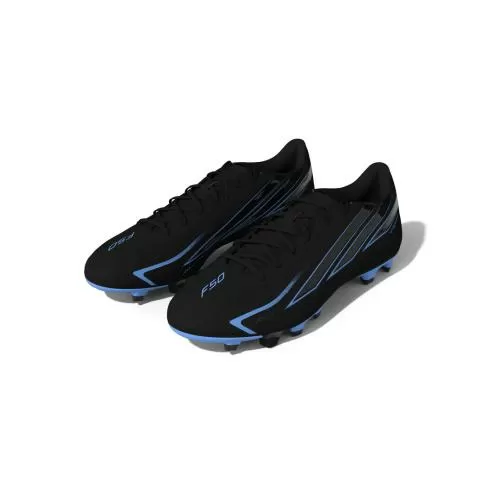 ADIDAS F50 HYPERFAST CLUB FG/MG - CBLACK/CBLACK/LURABL