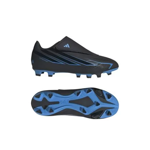 ADIDAS F50 HYPERFAST CLUB VEL FG/MG J - CBLACK/CBLACK/LURABL