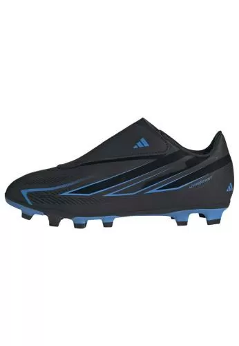 ADIDAS F50 HYPERFAST CLUB VEL FG/MG J - CBLACK/CBLACK/LURABL