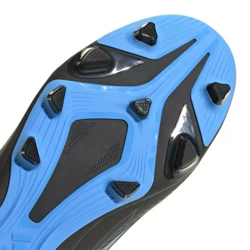 ADIDAS F50 HYPERFAST CLUB VEL FG/MG J - CBLACK/CBLACK/LURABL