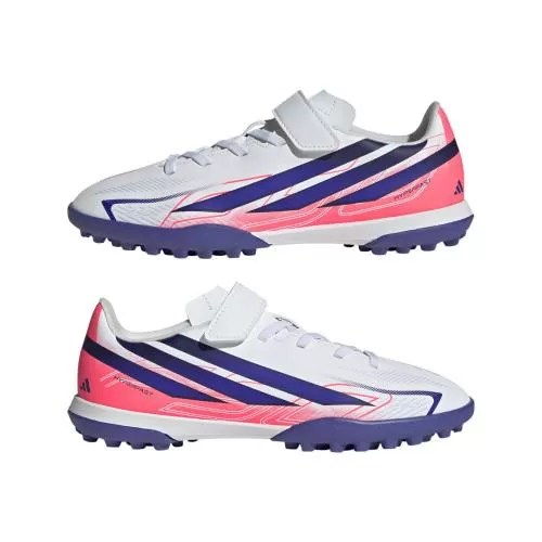 ADIDAS F50 HYPERFAST CLUB H&L TF J - FTWWHT/SOLPUR/SOLTUR