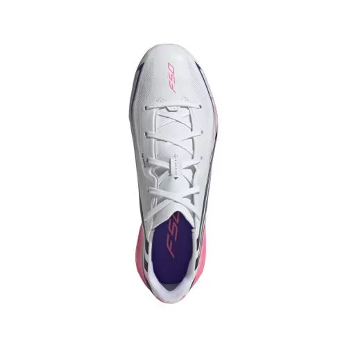 ADIDAS F50 HYPERFAST LEAGUE FG J - FTWWHT/SOLPUR/SOLTUR