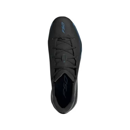 ADIDAS F50 HYPERFAST LEAGUE FG J - CBLACK/CBLACK/LURABL