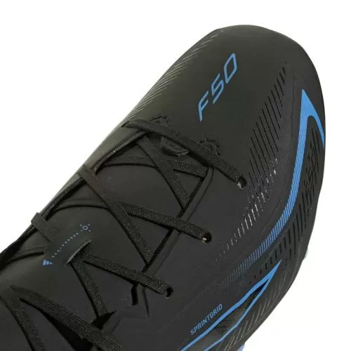 ADIDAS F50 HYPERFAST LEAGUE FG J - CBLACK/CBLACK/LURABL
