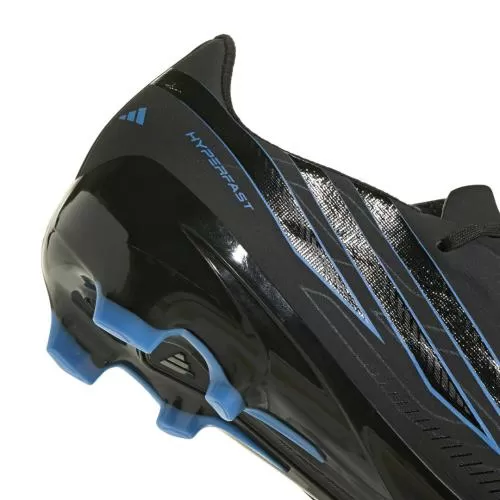 ADIDAS F50 HYPERFAST LEAGUE FG J - CBLACK/CBLACK/LURABL