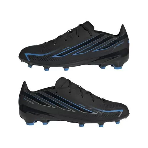 ADIDAS F50 HYPERFAST LEAGUE FG J - CBLACK/CBLACK/LURABL