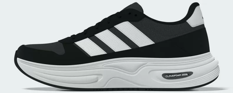 ADIDAS CLOUDFOAM CUXXION - 80S - CARBON/FTWWHT/CBLACK
