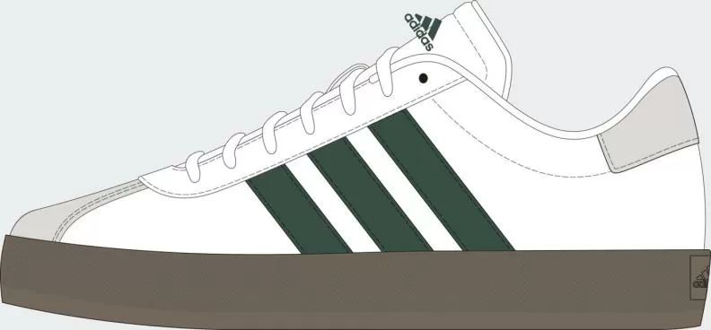 ADIDAS VL COURT 3.0 K - FTWWHT/CGREEN/GUM5