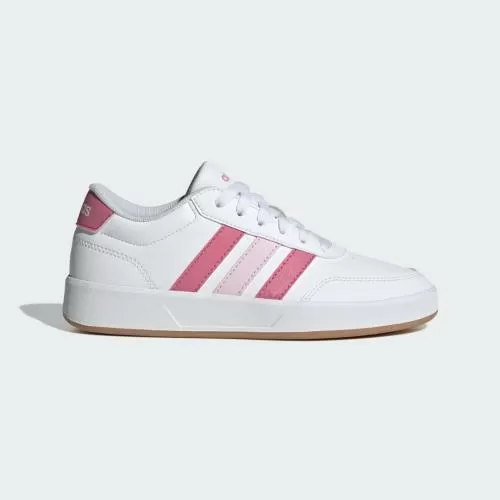 ADIDAS BREAKNET 3.0 J - FTWWHT/PNKFUS/CLPINK