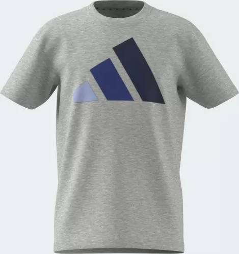 ADIDAS J BL TEE 160 - LGREYH/GLOBLU/ROYBLU/