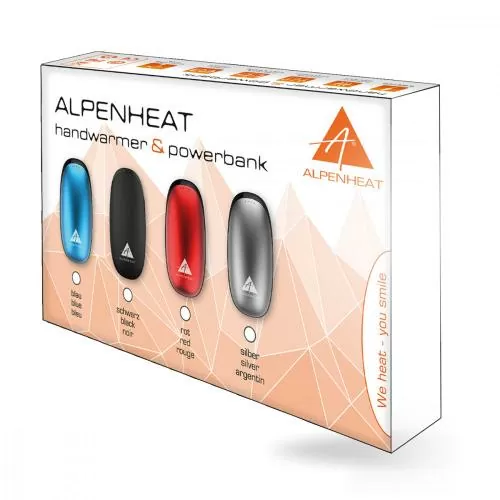 Alpenheat Handwarmer and Powerbank - silver