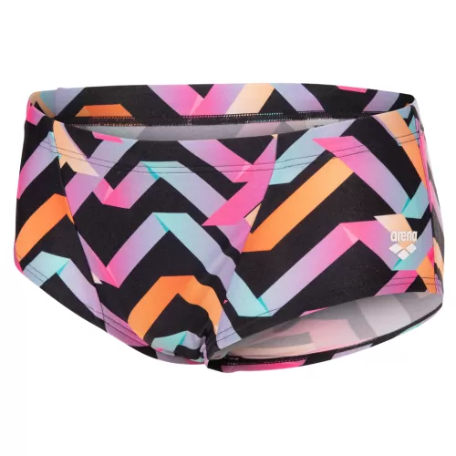 Arena M Arena Texture Swim Low Waist Short SCHWARZ