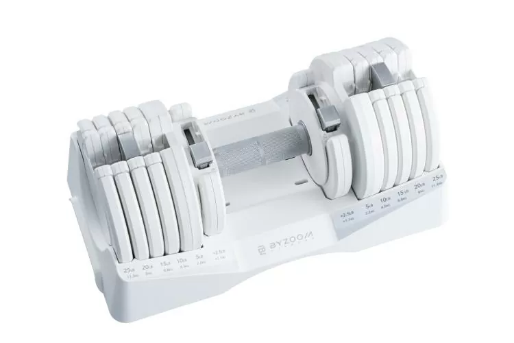 Byzoomfitness Pure Series 12.5Kg verstellb. Hantel - weiss