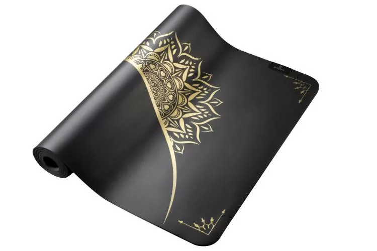 Byzoomfitness PU Yogamatte Naturkautschuk 5mm - schwarz