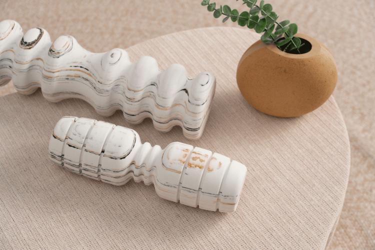 Byzoomfitness Faszienrolle Intensiv Marmoroptik - weiss