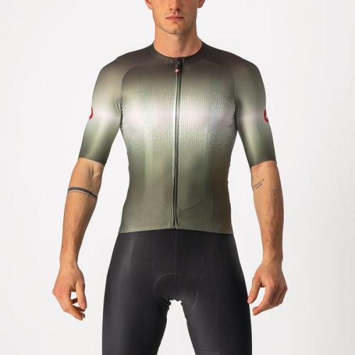 Castelli Aero Race 6.0 Jersey - Military Green/Light Black