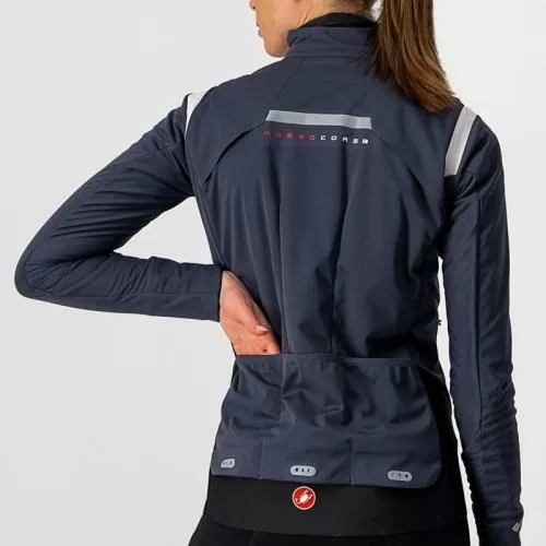 Castelli Alpha RoS 2 W Jacket - Dark Steel Blue/Soft Pink-Soft Pink