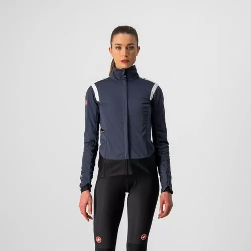 Castelli Alpha RoS 2 W Jacket - Dark Steel Blue/Soft Pink-Soft Pink