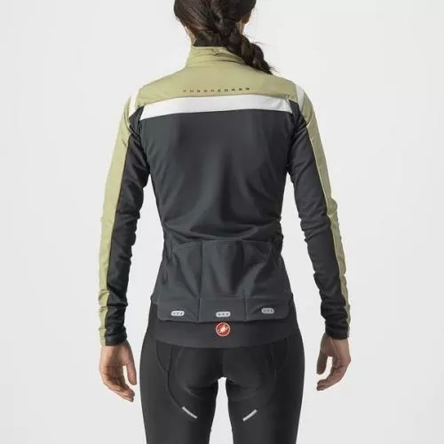 Castelli Alpha RoS 2 W Light Jacket - Green Tea/Dark Gray-White
