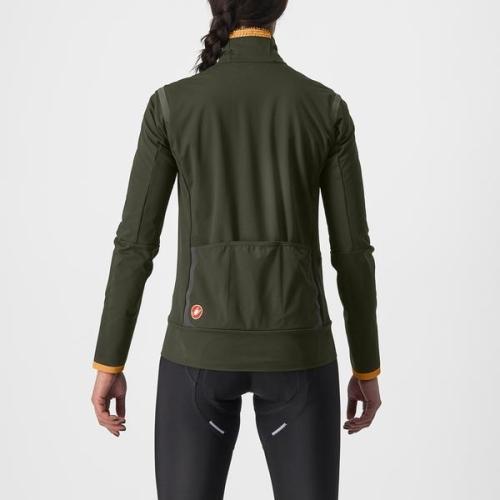 Castelli Alpha Ultimate Insulated W Jacket - Military Green/Melon