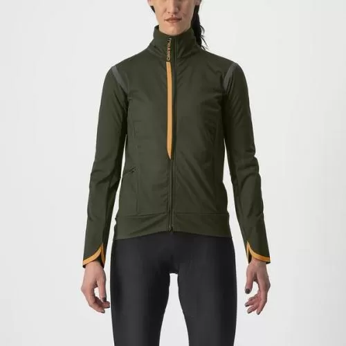 Castelli Alpha Ultimate Insulated W Jacket - Military Green/Melon