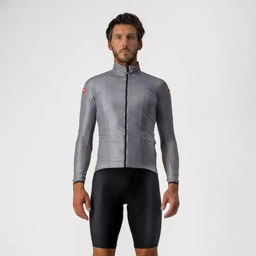 Castelli Aria Shell Jacket - Silver Gray