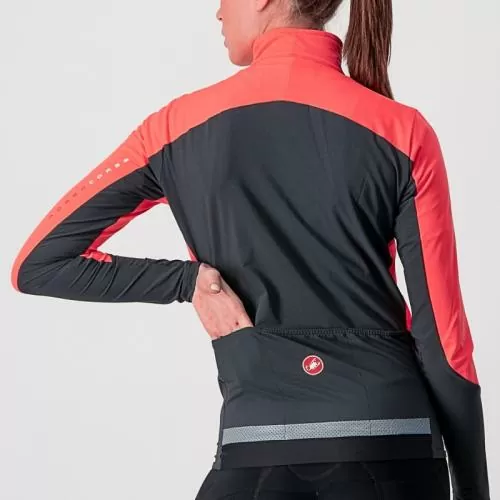Castelli Beta RoS W Jacket - Brilliant Pink/Dark Gray