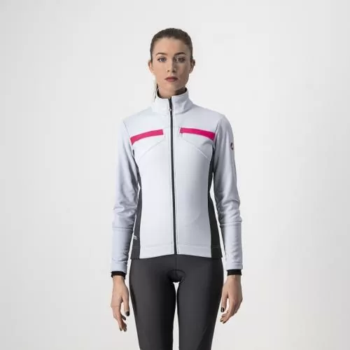 Castelli Dinamica Jacket - Silver Gray/Dark Gray-Pink Reflex