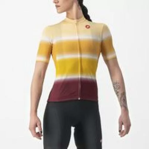 Castelli Dolce Jersey - Sand/Bordeaux