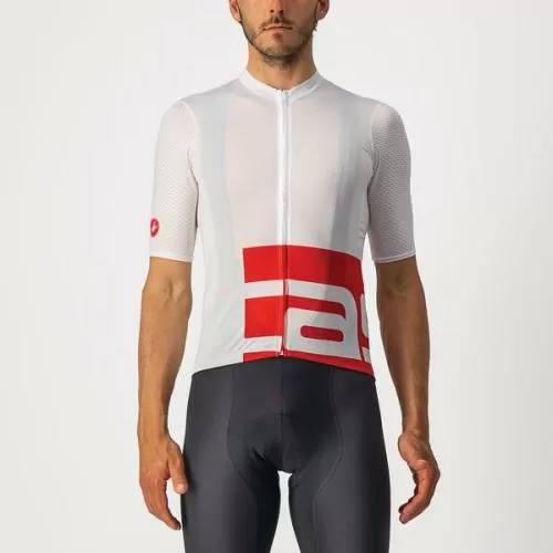 Castelli Downtown Jersey - White/Red