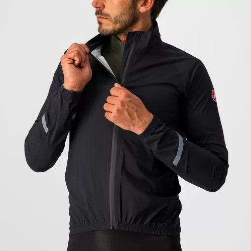 Castelli Emergency 2 Rain Jacket - Light Black