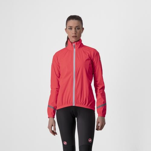 Einzelstück Castelli Emergency 2 W Rain Jacket - Brilliant Pink