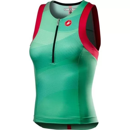 Castelli Free W Tri Singlet - Multicolor/Jade Green