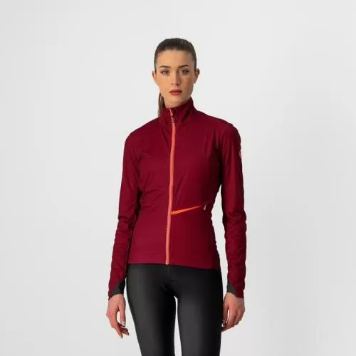 Castelli Go W Jacket - Bordeaux/Brilliant Pink
