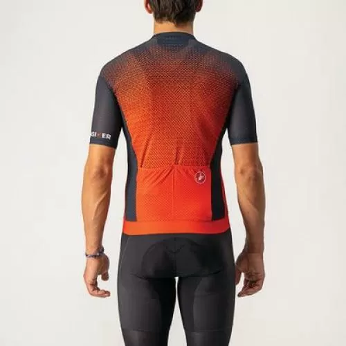 Castelli Insider Jersey - Fiery Red/Savile Blue