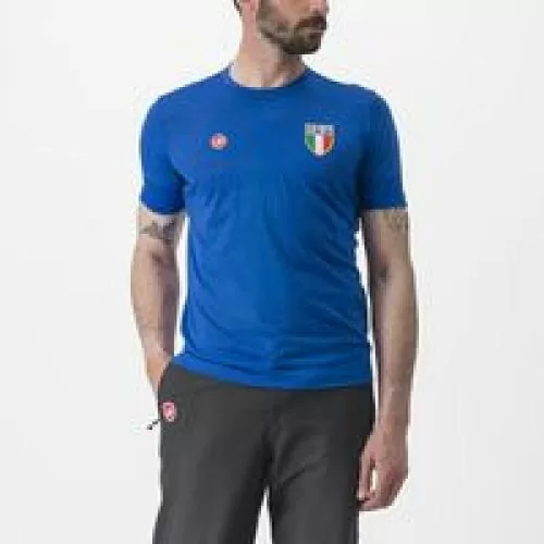 Castelli Italia Merino Tee - Azzurro Italia