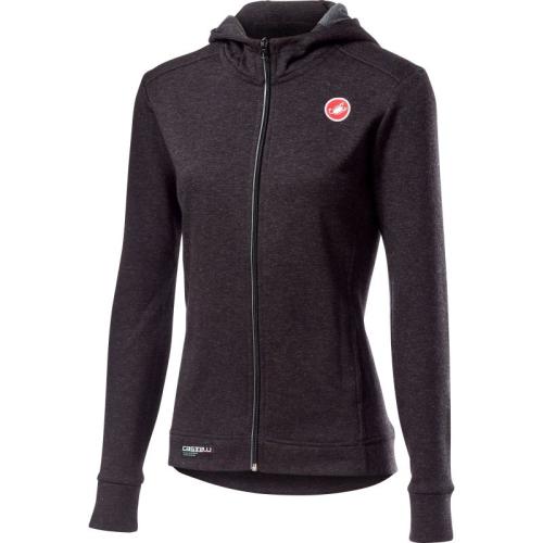 Castelli Milano Full Zip W Fleece – Melange Light Black (Grösse: XL)