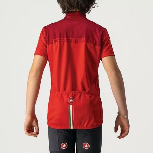 Castelli Neo Prologo Kid Jersey - Red/Pro Red