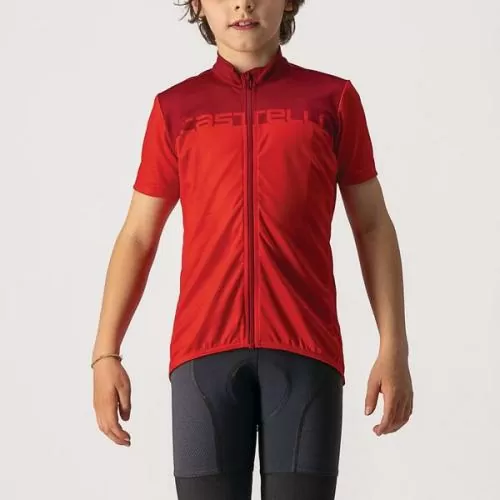 Castelli Neo Prologo Kid Jersey - Red/Pro Red