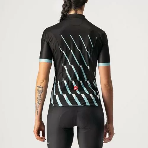 Castelli Pendio Jersey - Light Black/Sky Light-White