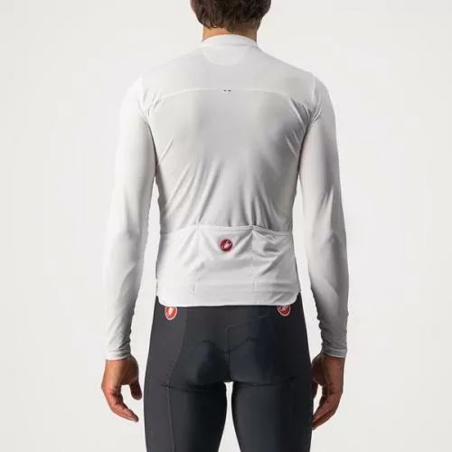 Castelli Prologo 7 Long Sleeve Jersey - Ivory/Light Black-Red