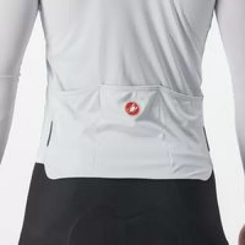 Castelli Prologo 7 Long Sleeve Jersey - Silver Gray/Defender Green-Bordeaux