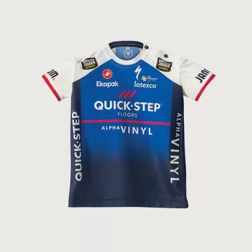 Castelli Quick-Step Alpha Vinyl Infant Jersey - Belgian Blue/White